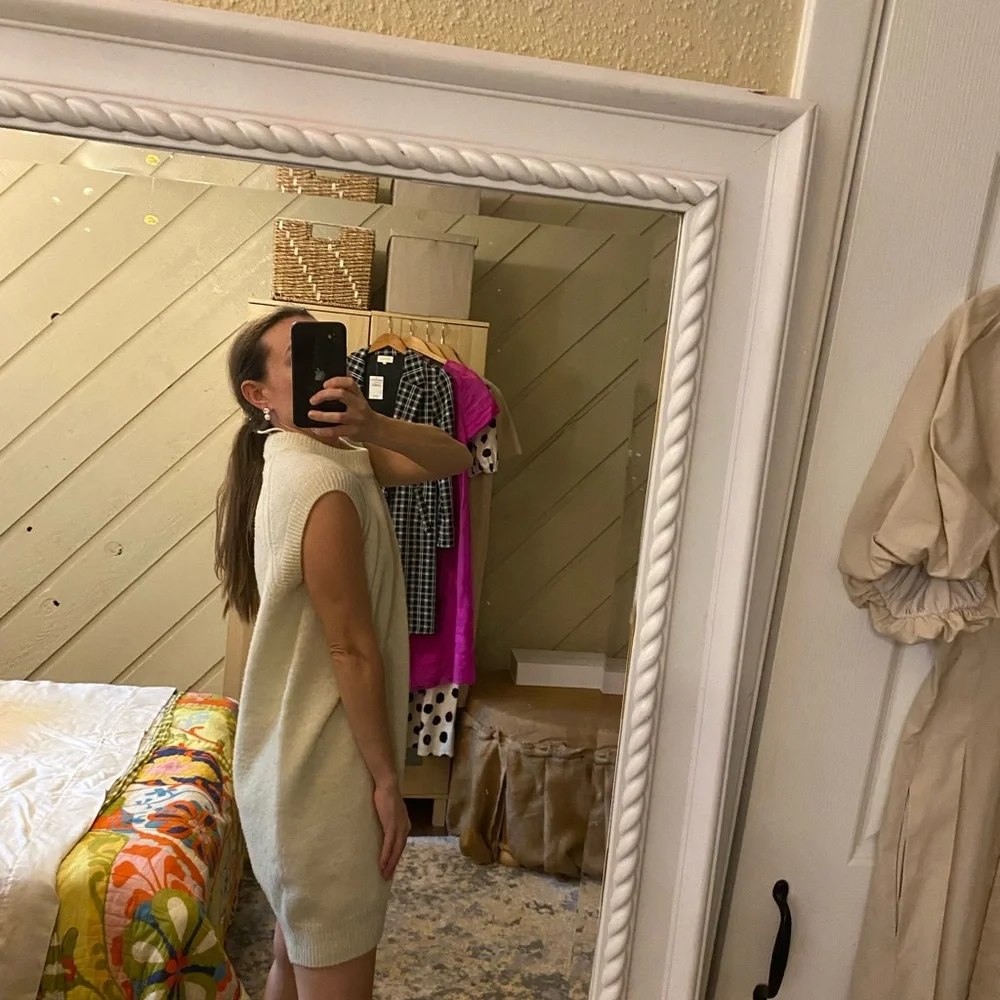 Vero Moda Tan Sleeveless Sweater Mini Dress - Picture 6 of 6